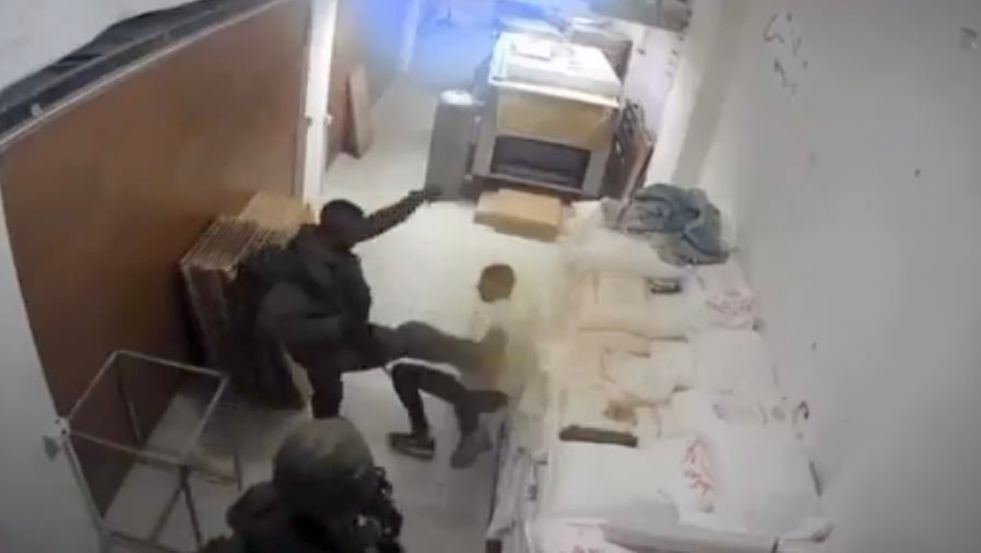 NextImg:IDF dismisses soldier caught on camera repeatedly kicking Palestinian in West Bank